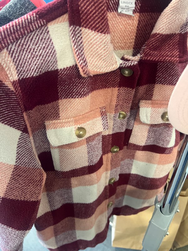 Jacka vinröd, rosa,vit