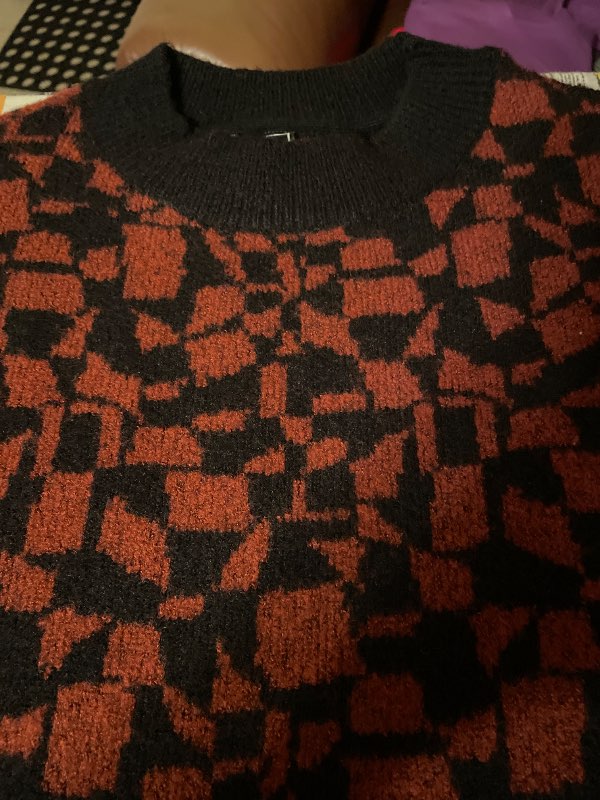 Ny Brunsvart tröja oversized