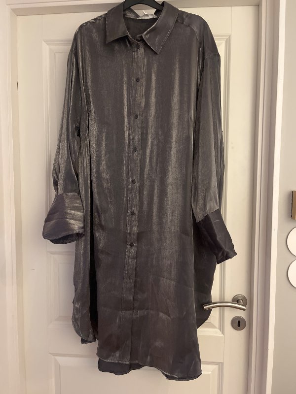 Skjort-Klänning, silver