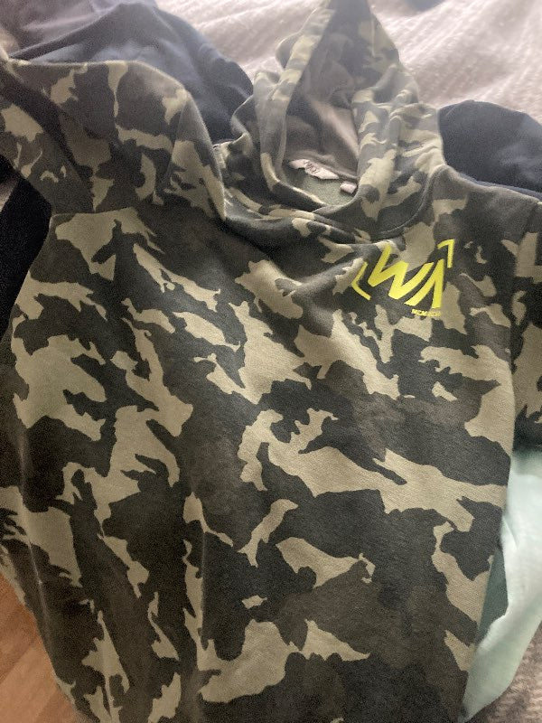 Militär luvtröja warp