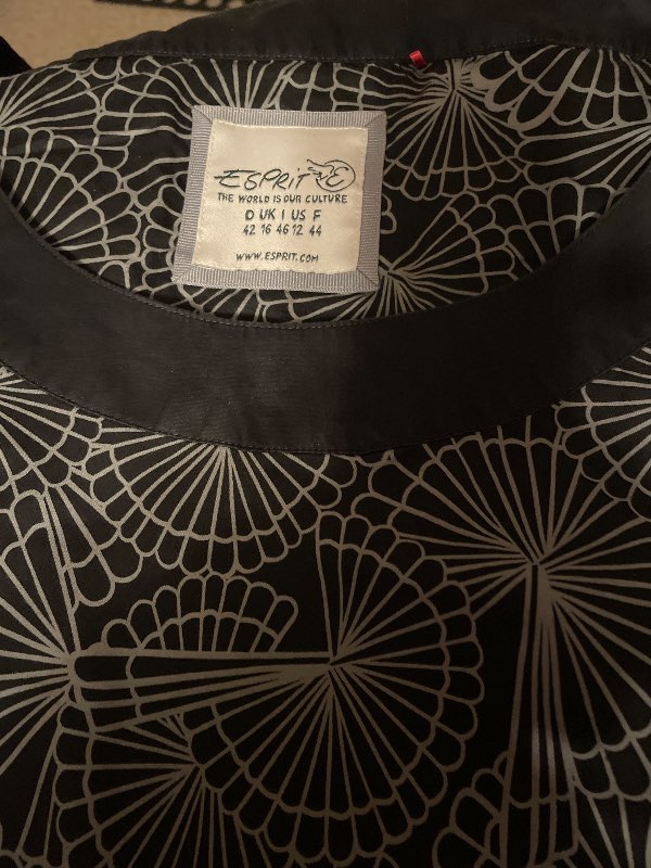 Svartmönstrad tunika Esprit