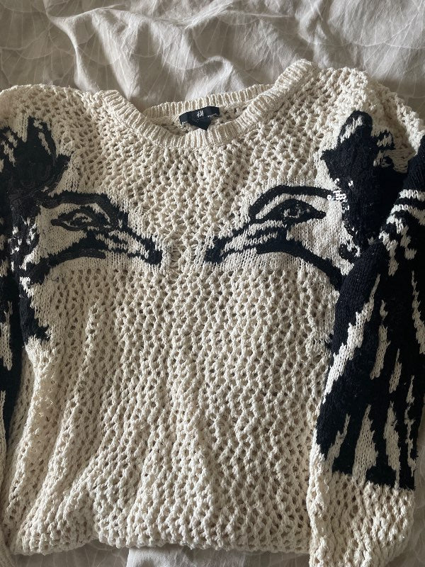 Tröja svart/ offwhite