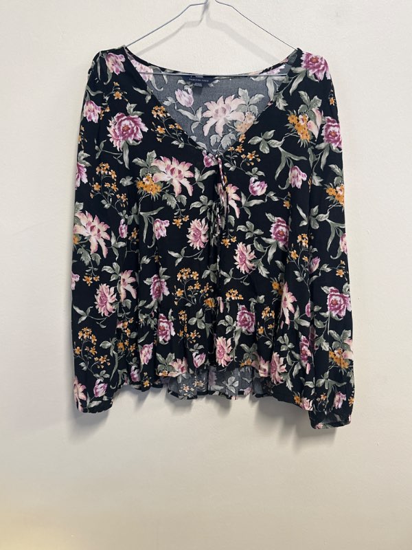 American eagle blommig blus