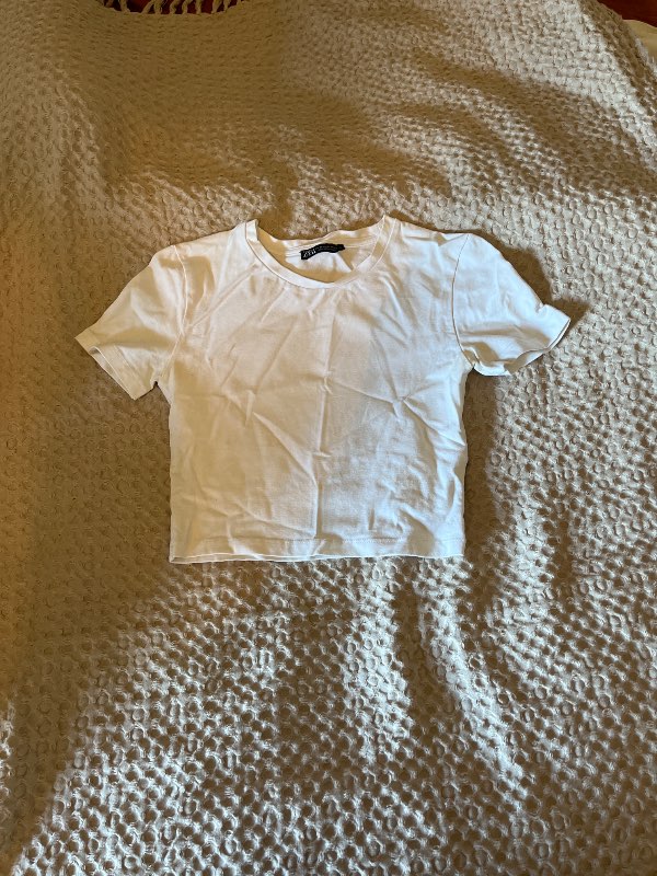 Zara vit t-shirt
